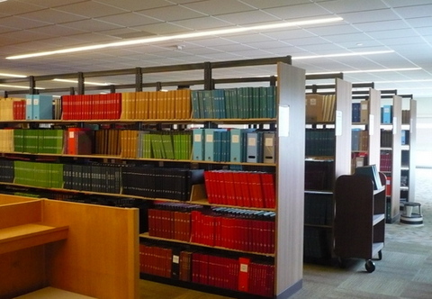 Bound periodical shelves