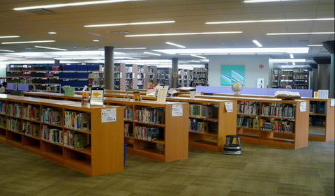 College and Career Information Collection shelves